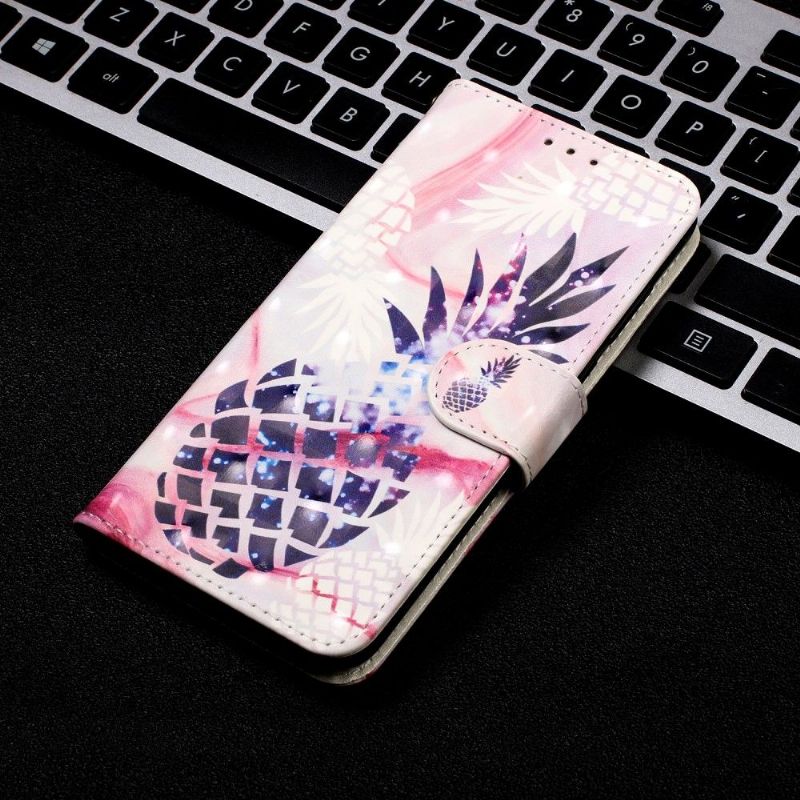 Kožené Pouzdro Na Huawei P40 Pro Mozaikový Ananas