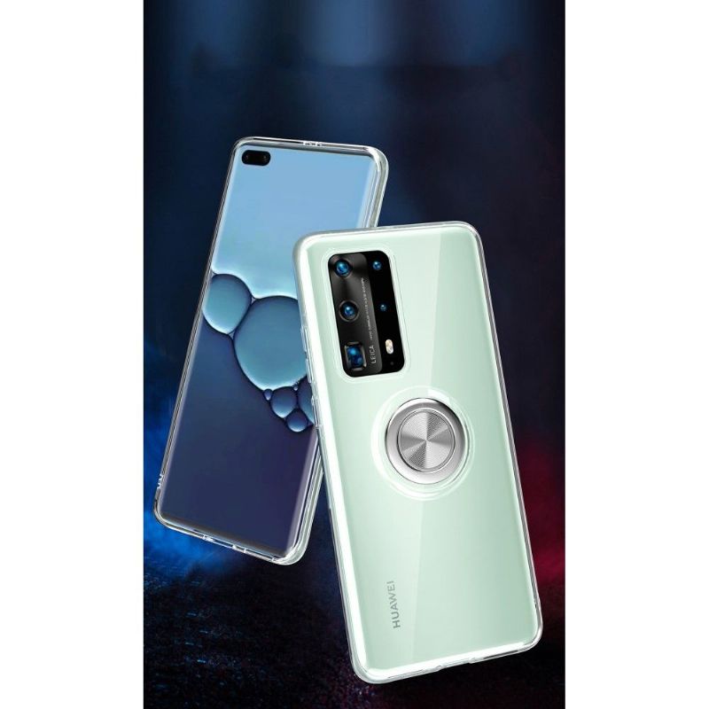 Kryt Na Huawei P40 Pro S Průhledným Magnetickým Kroužkem