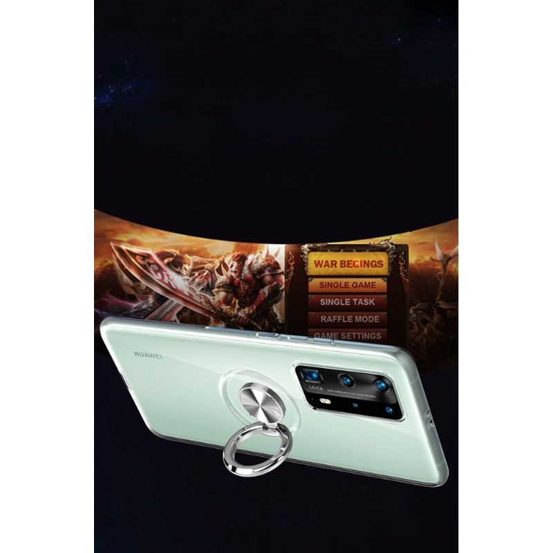 Kryt Na Huawei P40 Pro S Průhledným Magnetickým Kroužkem
