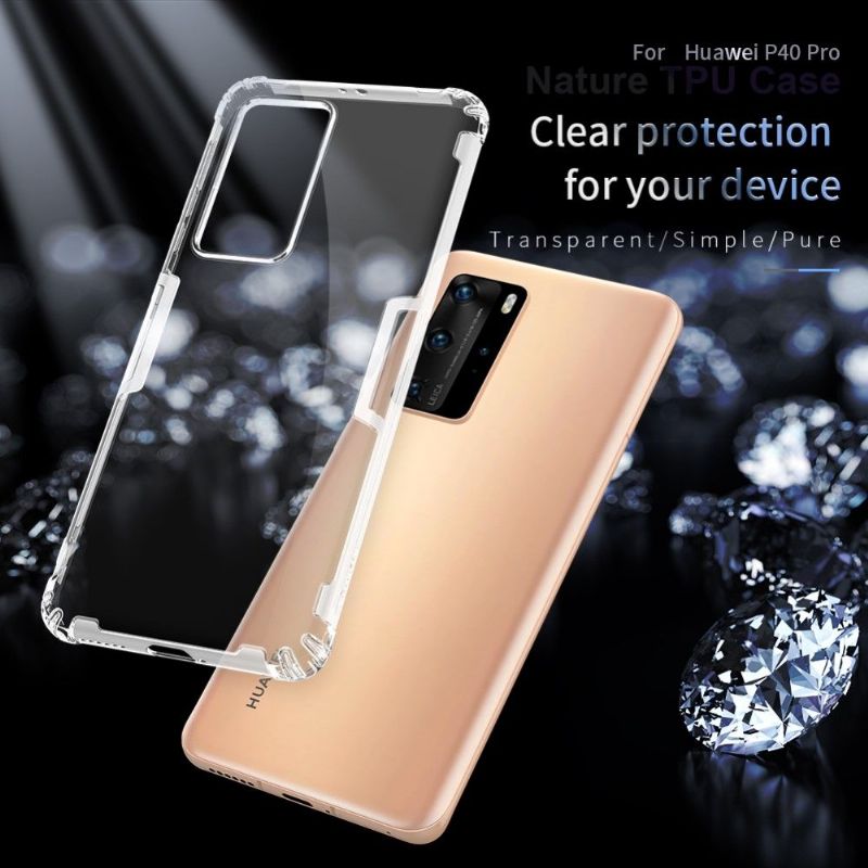 Kryty Na Mobil Na Huawei P40 Pro Nárazuvzdorné Zesílené Rohy Nillkin Nature