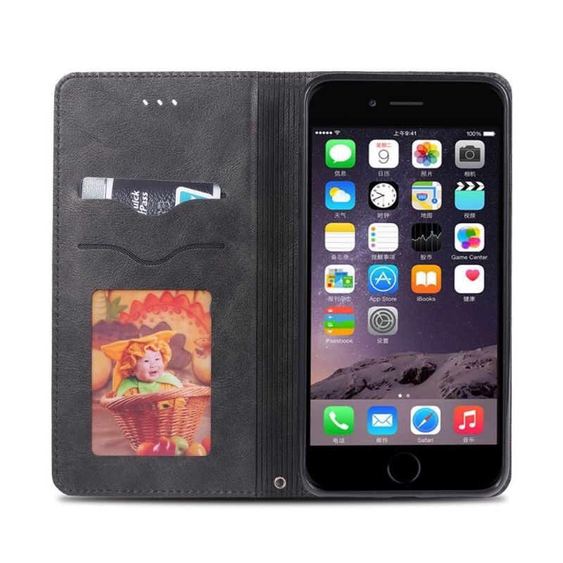 Flipové Pouzdro Na iPhone 7 / 8 / SE (2020) Retro Kožený Efekt Azns