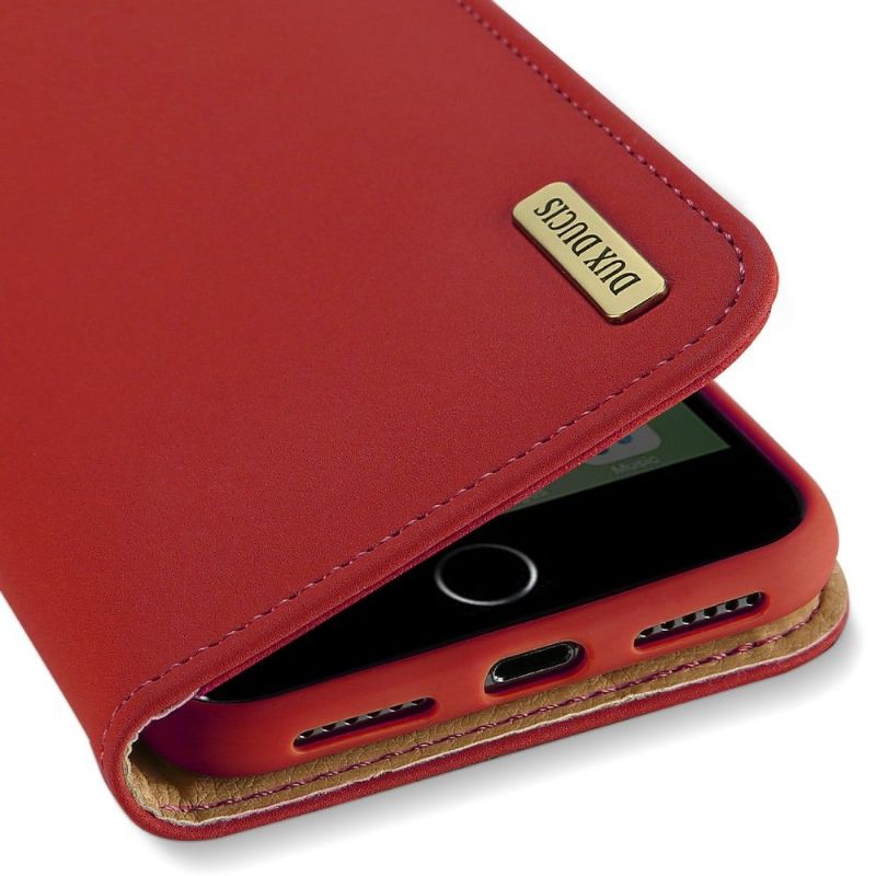 Kožené Pouzdro Na iPhone 7 / 8 / SE (2020) Přání Dux Ducis Premium