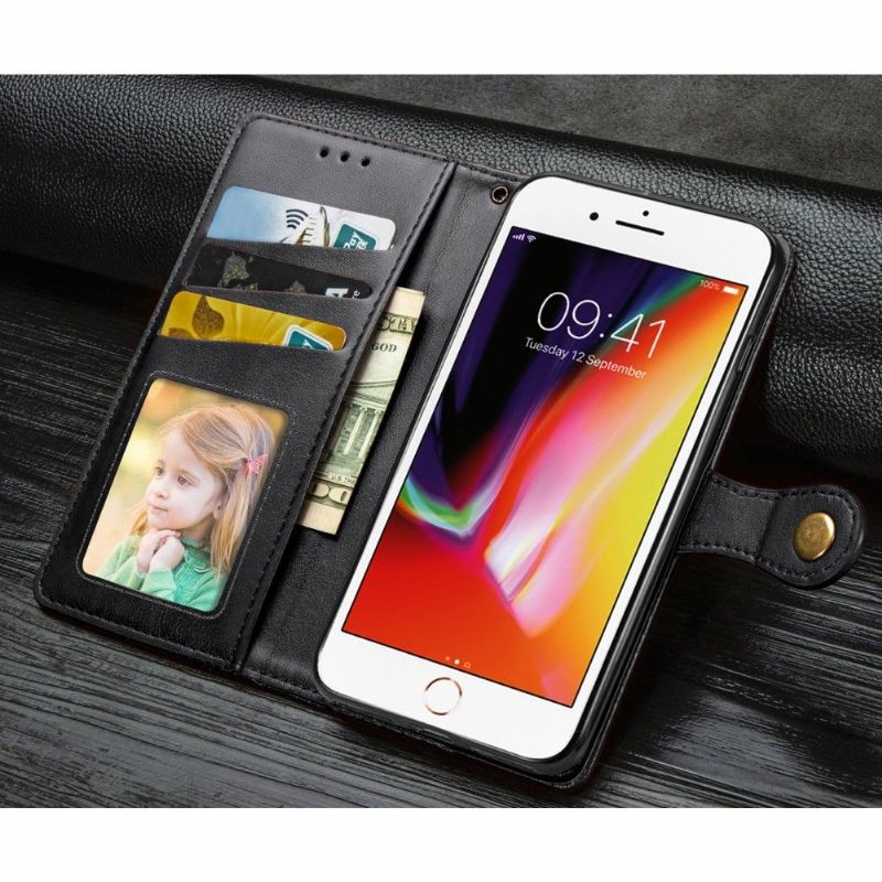Kožené Pouzdro Na iPhone 7 / 8 / SE (2020) Umělá Kůže S Podpůrnou Funkcí