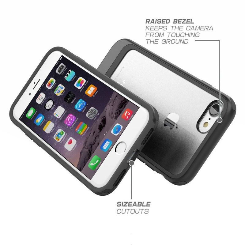 Kryt Na iPhone 7 / 8 / SE (2020) Transparentní Konturový Kovový Efekt