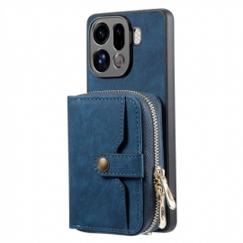 Kryt Na Oppo Find X9 Pro 5g Pouzdro Na Karty Na Zip A Ramenní Popruh