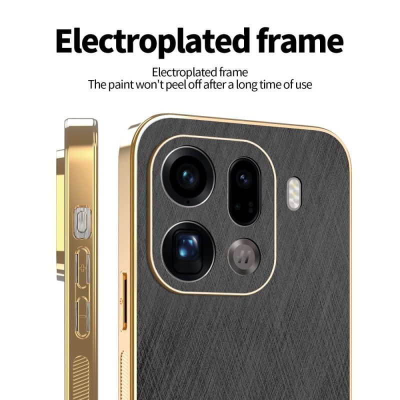 Kryt Oppo Find X9 Pro 5g Kožený Efekt Kadem