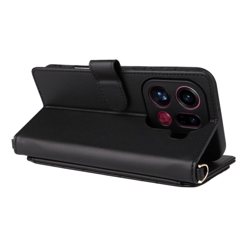 Peněženková Pouzdra Oppo Find X9 Pro 5g Kryty Na Mobil Prošívané S Ramínky