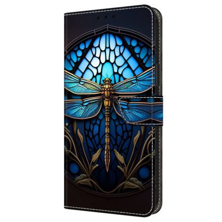 Kožený Kryt Na Samsung Galaxy A16 5g Modrá Vážka