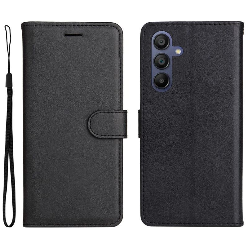 Kožený Kryt Na Samsung Galaxy A16 5g Obyčejná Umělá Kůže