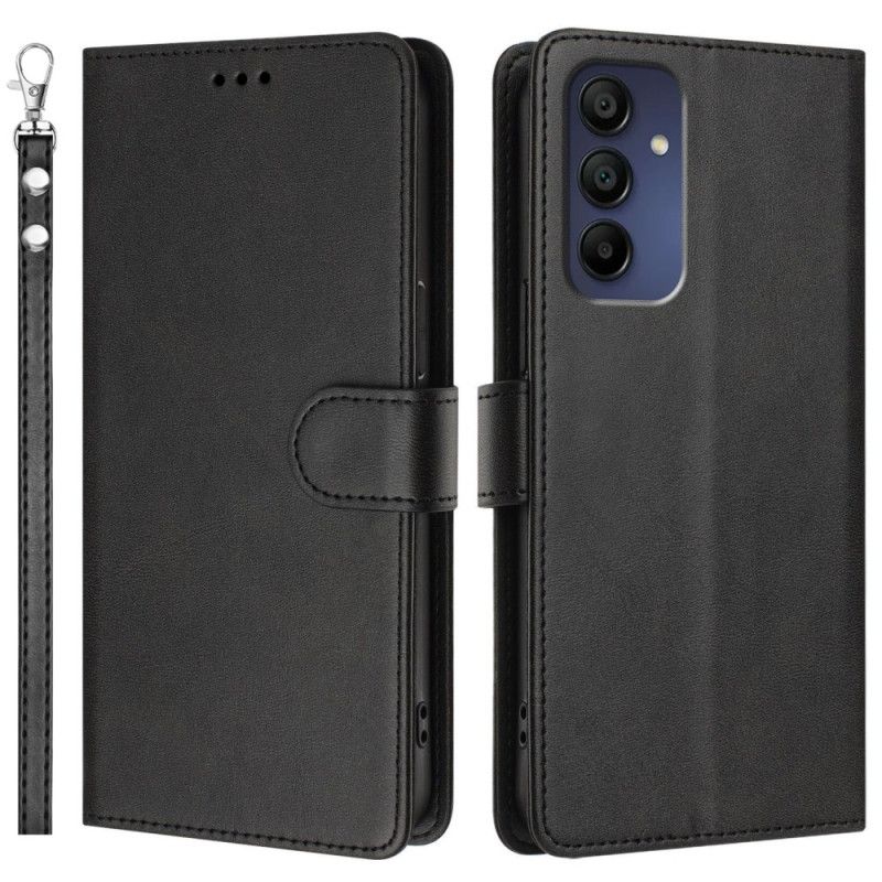 Kožený Kryt Na Samsung Galaxy A16 5g Peněženka Rfid Na Krk