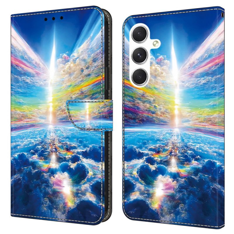 Kožený Kryt Samsung Galaxy A16 5g Barevné Nebe