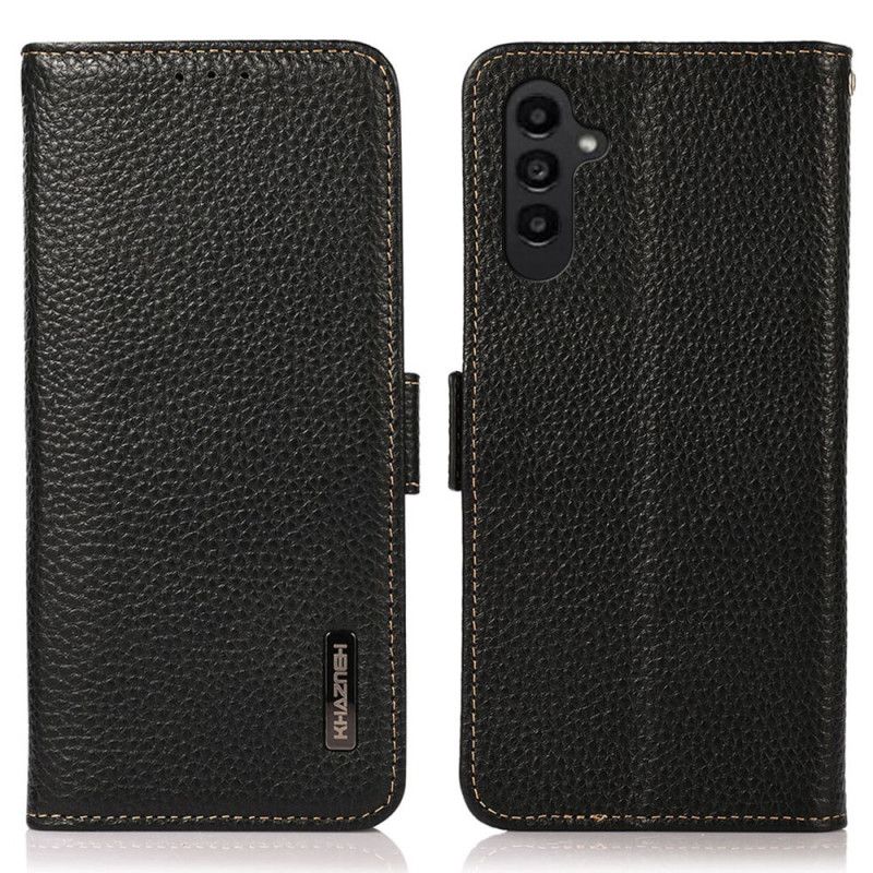 Kožený Kryt Samsung Galaxy A16 5g Kůže Litchi Khazneh