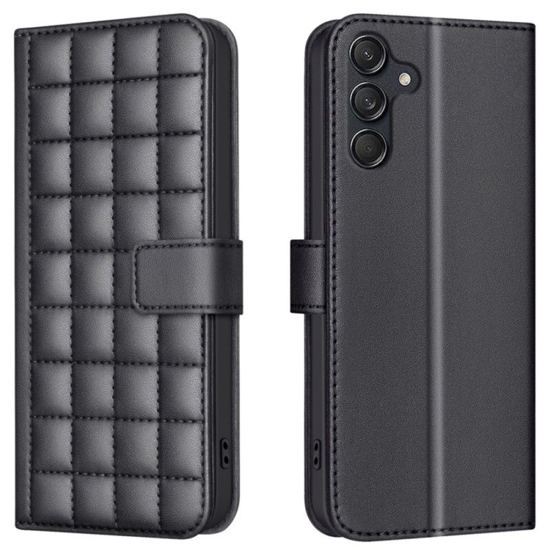 Kožený Kryt Samsung Galaxy A16 5g Prošívaná Binfen Barva