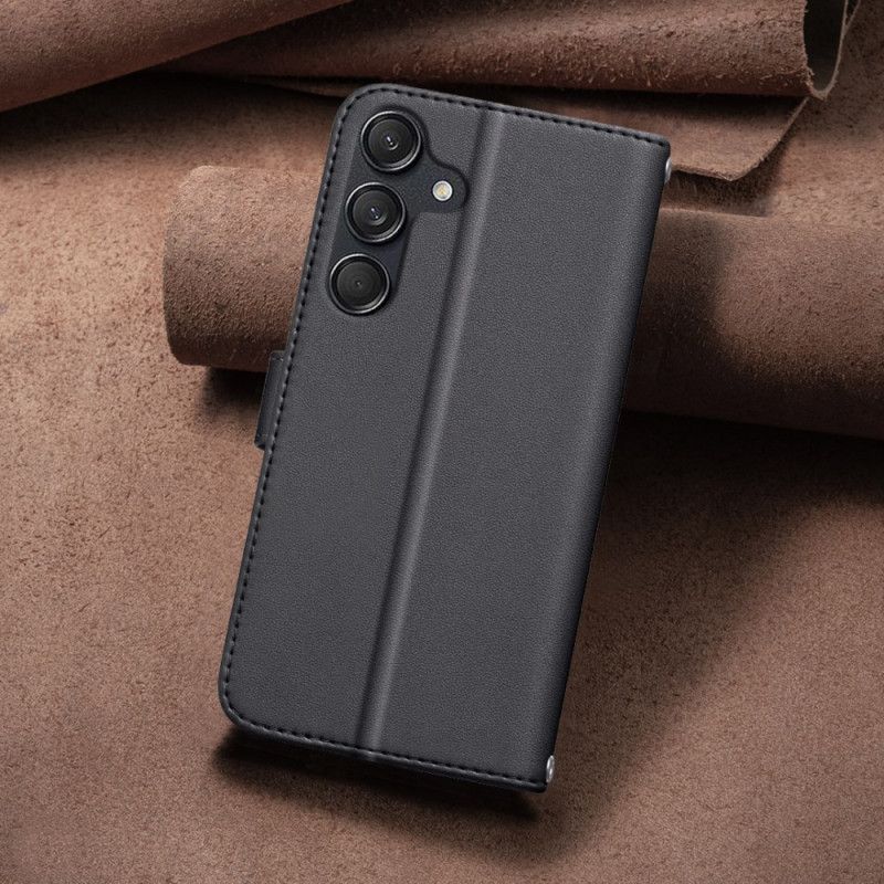 Kožený Kryt Samsung Galaxy A16 5g Prošívaná Binfen Barva