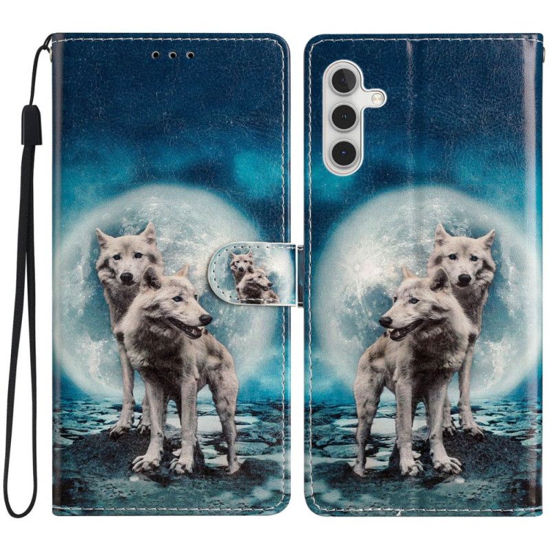 Kožený Kryt Samsung Galaxy A16 5g Vlci