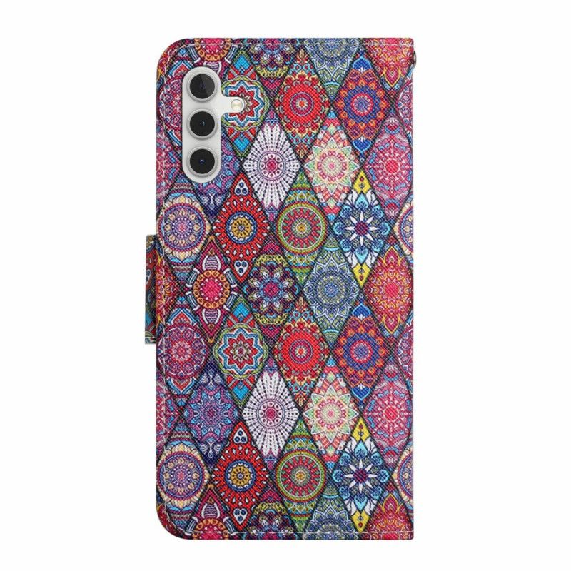 Kožený Kryt Samsung Galaxy A16 5g Vzor Kaleidoskopu