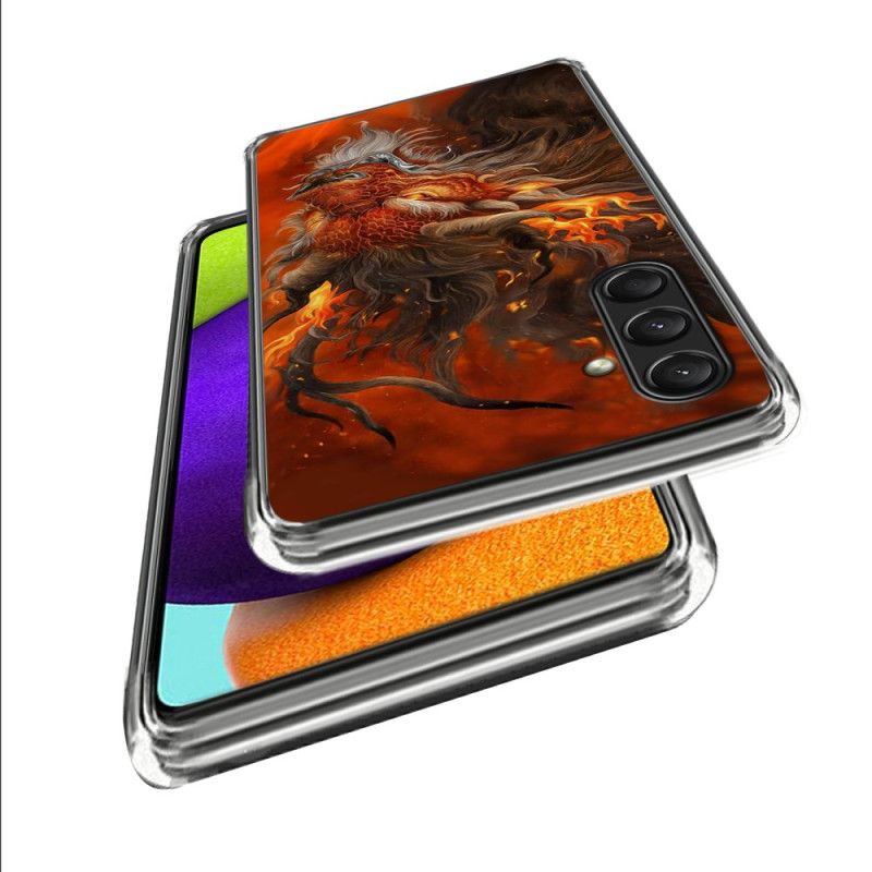 Kryt Na Samsung Galaxy A16 5g Silikon Fire Tiger