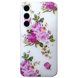 Kryt Samsung Galaxy A16 5g Elegantní Květinový Vzor