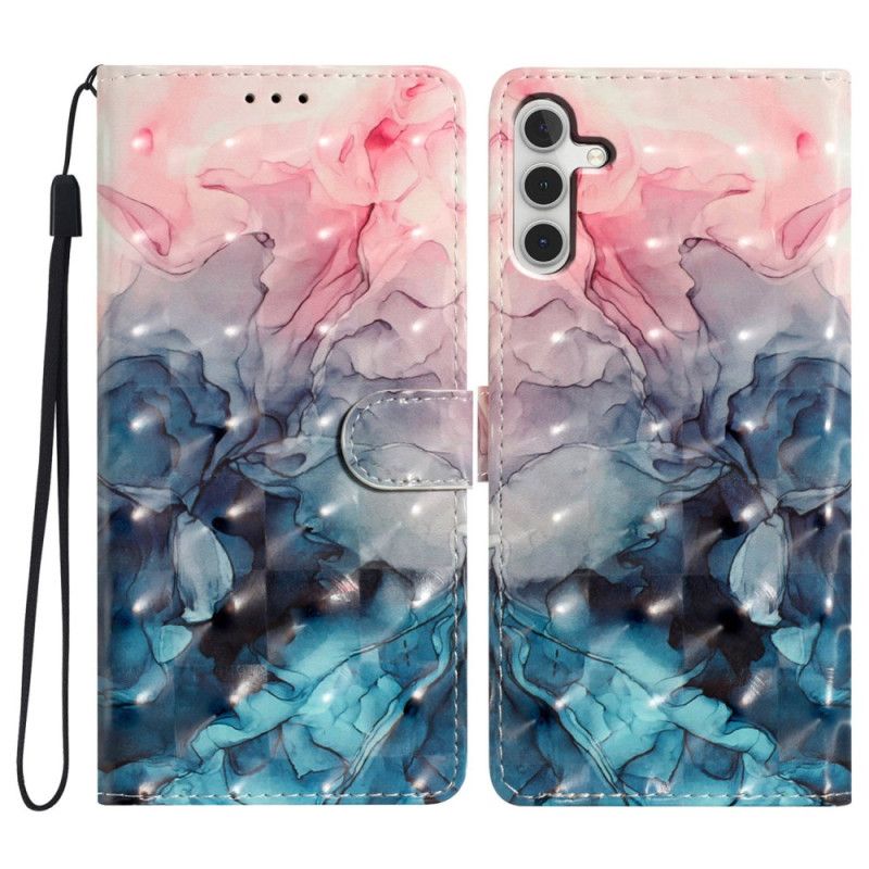 Peněženková Pouzdra Samsung Galaxy A16 5g Kryty Na Mobil Akvarelový Mramor