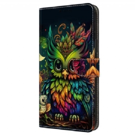 Peněženková Pouzdra Samsung Galaxy A16 5g Kryty Na Mobil Barevná Sova