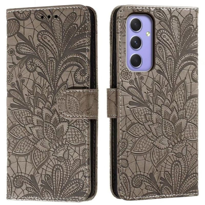 Peněženková Pouzdra Samsung Galaxy A16 5g Kryty Na Mobil Květinový Vzor A Popruh
