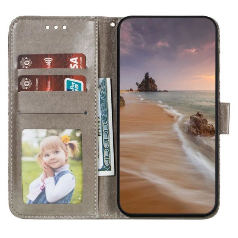 Peněženková Pouzdra Samsung Galaxy A16 5g Kryty Na Mobil Květinový Vzor A Popruh