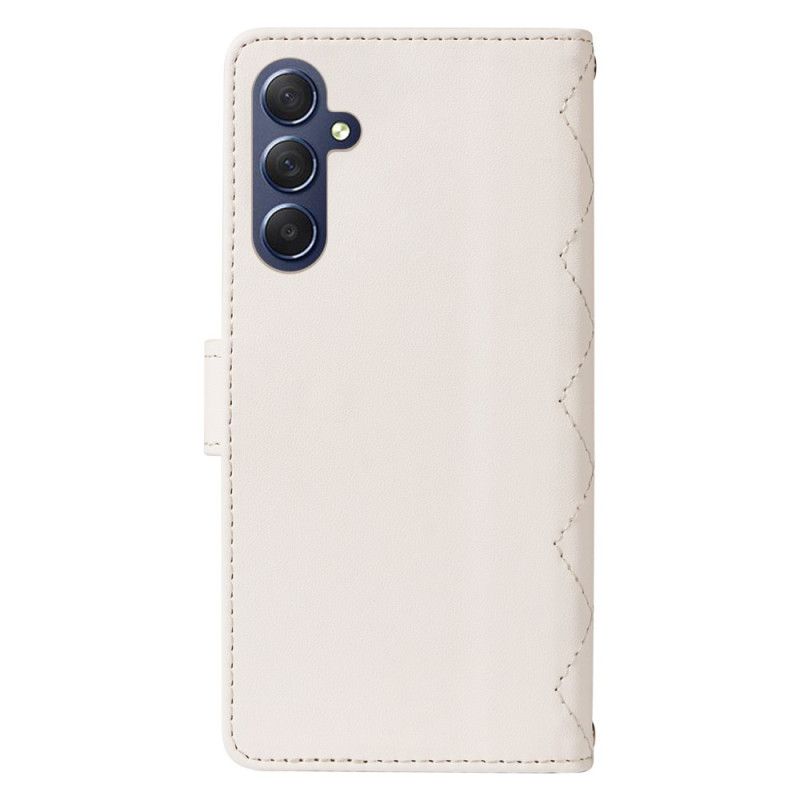 Peněženková Pouzdra Samsung Galaxy A16 5g Kryty Na Mobil Polstrovaný Popruhem A Ramenním Popruhem