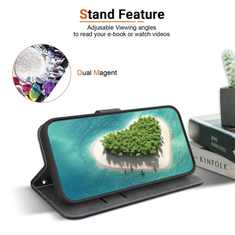 Kožený Kryt Na Sony Xperia 10 Vii Bílé Srdce