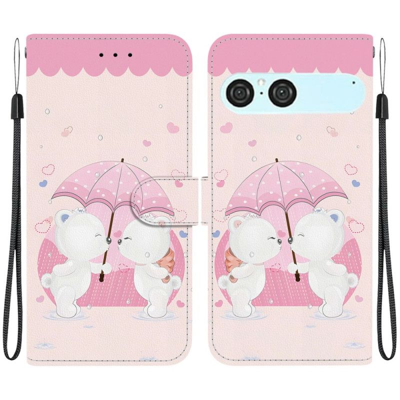 Kožený Kryt Na Sony Xperia 10 Vii Medvědí Pár