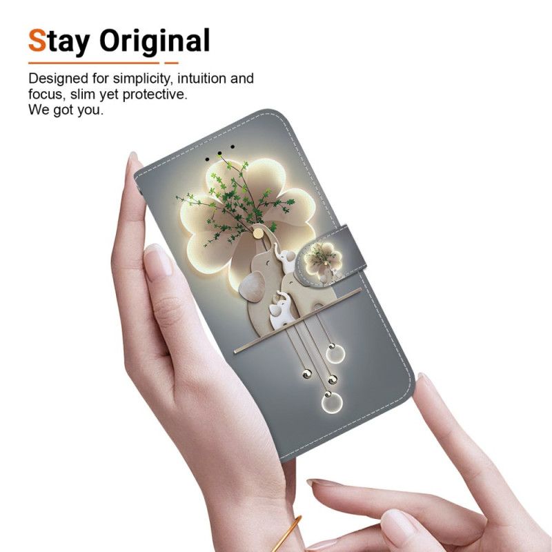 Kožený Kryt Na Sony Xperia 10 Vii Slon