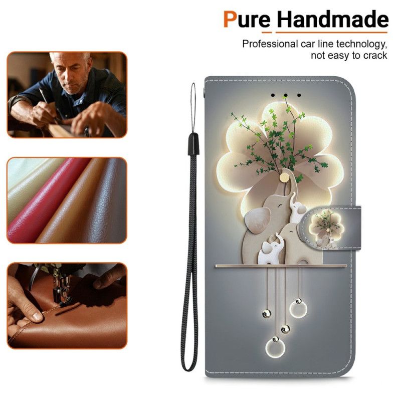 Kožený Kryt Na Sony Xperia 10 Vii Slon