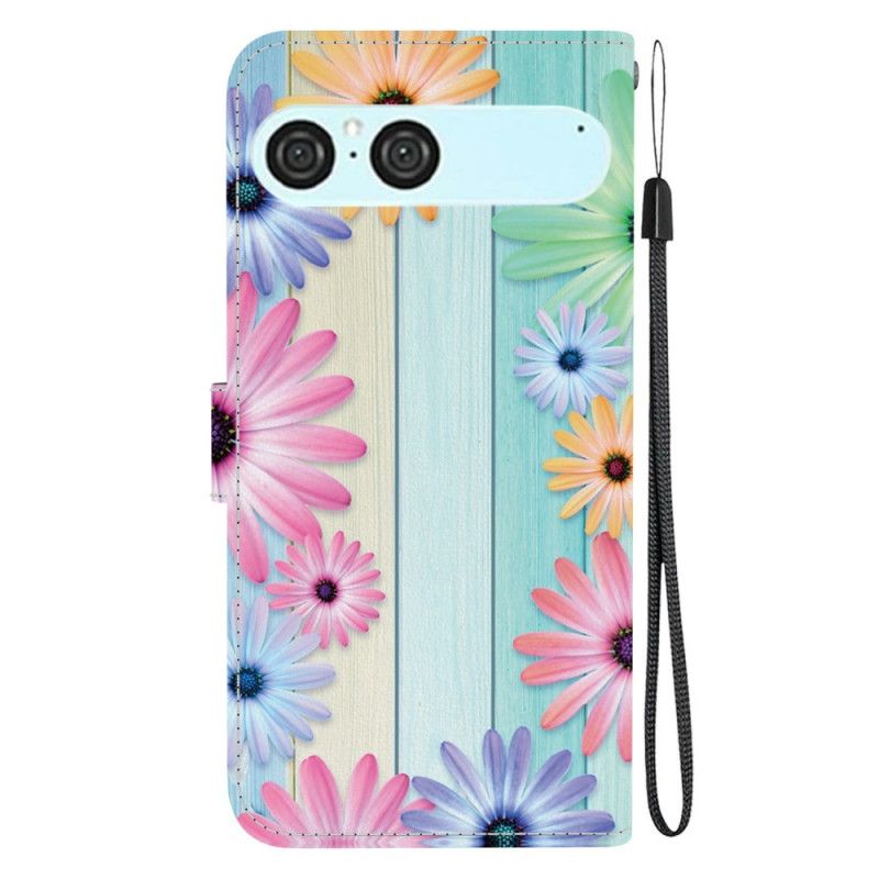 Kožený Kryt Sony Xperia 10 Vii Barevné Slunečnice