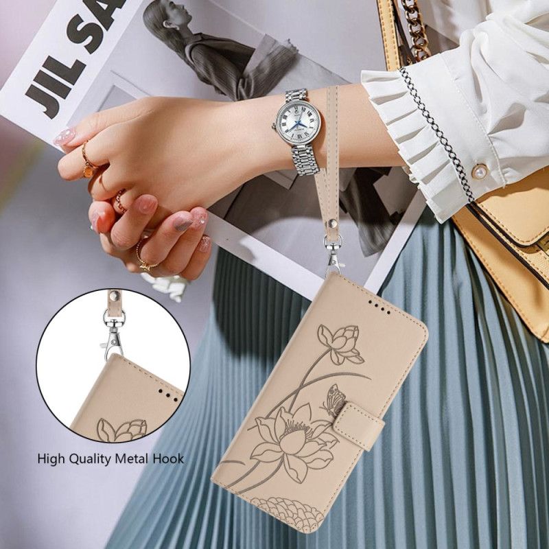 Kožený Kryt Sony Xperia 10 Vii Květinová Grafika