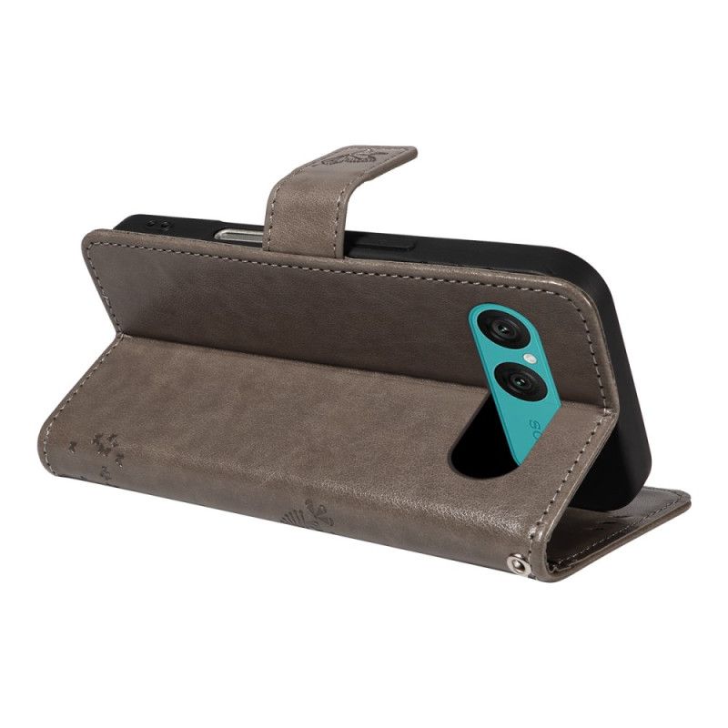 Kožený Kryt Sony Xperia 10 Vii Škrabka Pro Kočky