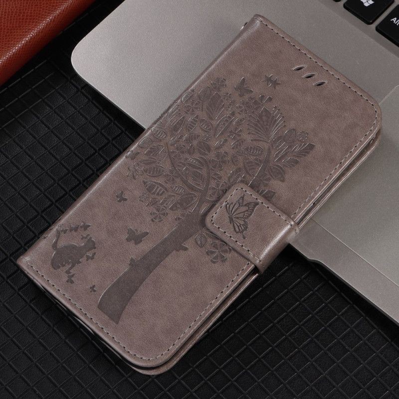 Kožený Kryt Sony Xperia 10 Vii Škrabka Pro Kočky