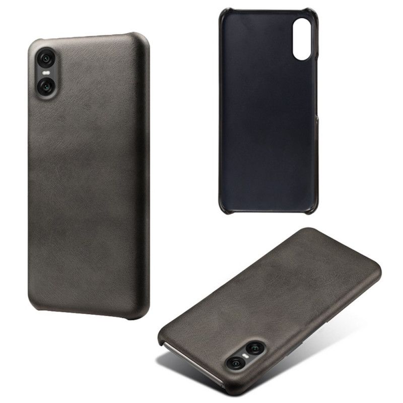 Kryt Sony Xperia 10 Vii Kožený Efekt