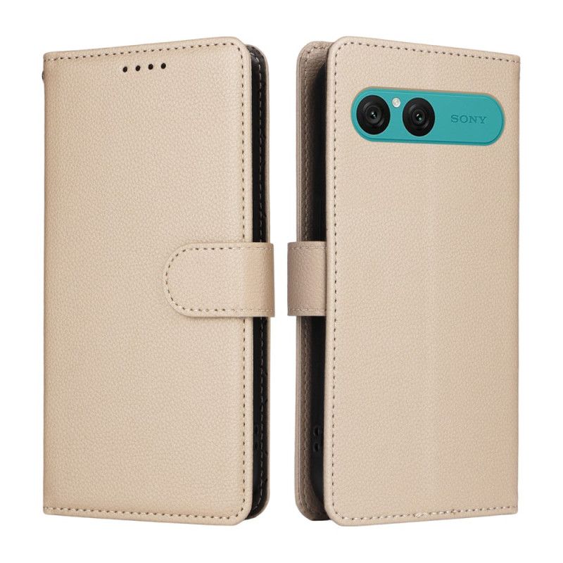 Peněženková Pouzdra Sony Xperia 10 Vii Kryty Na Mobil Kožený Efekt A Rfid Blokování