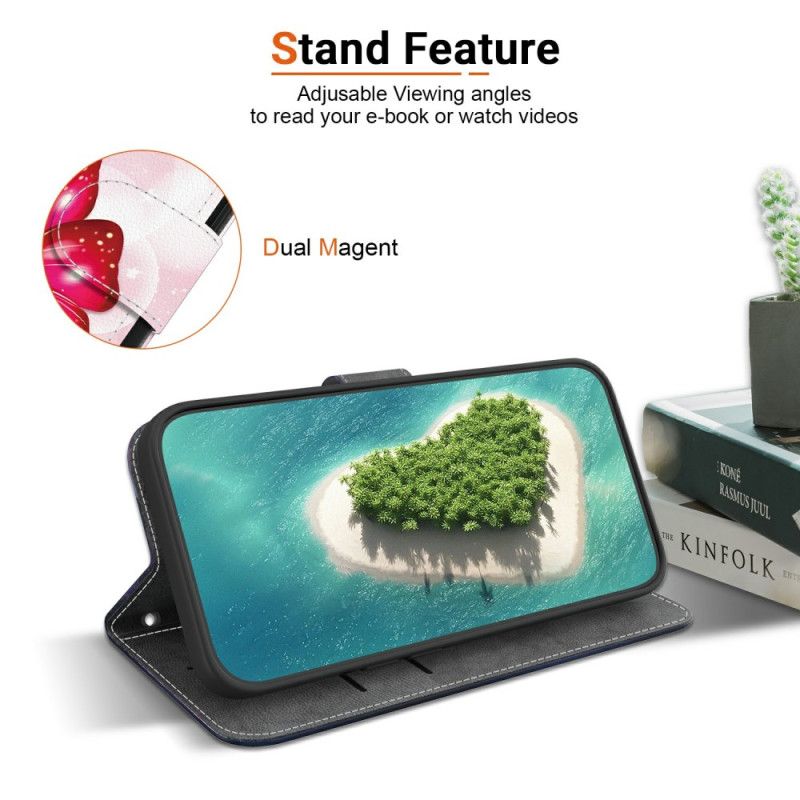 Peněženková Pouzdra Sony Xperia 10 Vii Růžoví Motýli