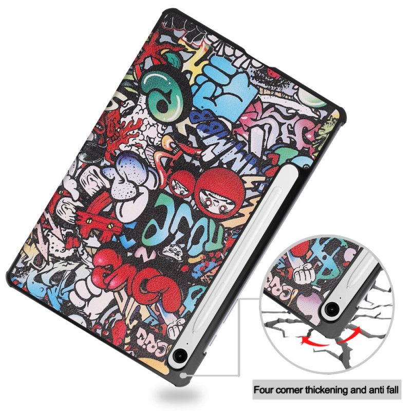 Samsung Galaxy Tab S10 Lite Zesílený Držák Stylusu Graffiti