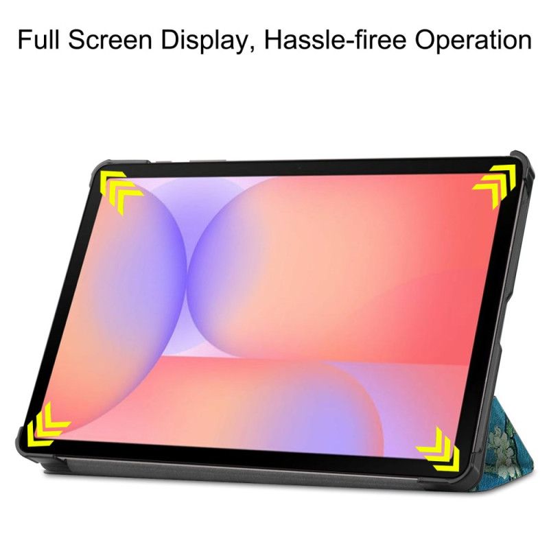 Samsung Galaxy Tab S10 Lite Zesílený Držák Stylusu S Kvetoucími Větvemi