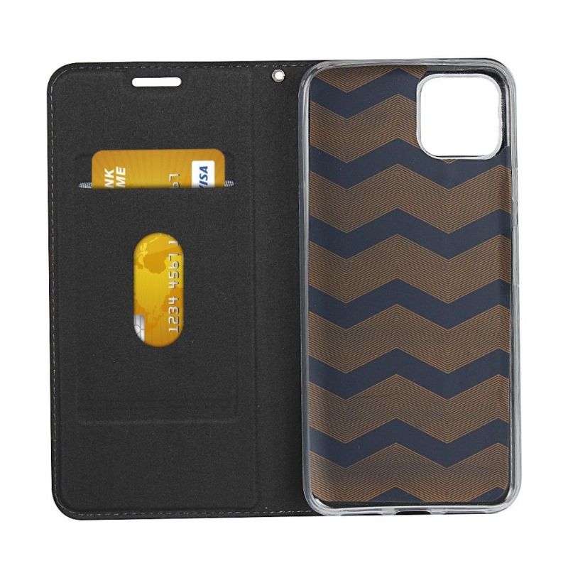 Flipové Pouzdro Na Google Pixel 4 Kožený Styl S Páskem