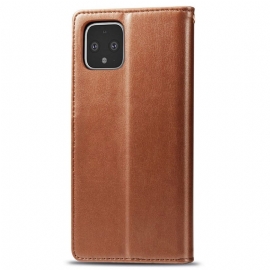 Flipové Pouzdro Na Google Pixel 4 Umělá Kůže S Podpůrnou Funkcí