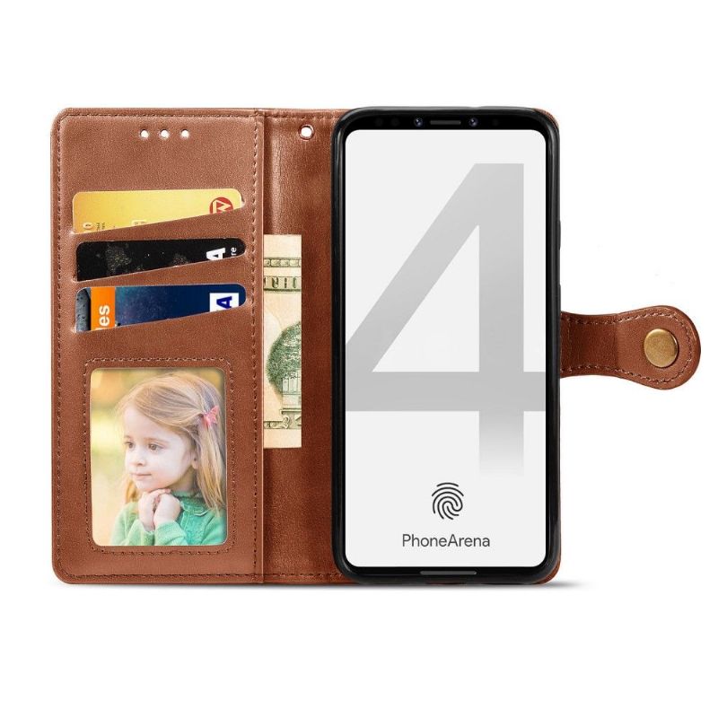Flipové Pouzdro Na Google Pixel 4 Umělá Kůže S Podpůrnou Funkcí