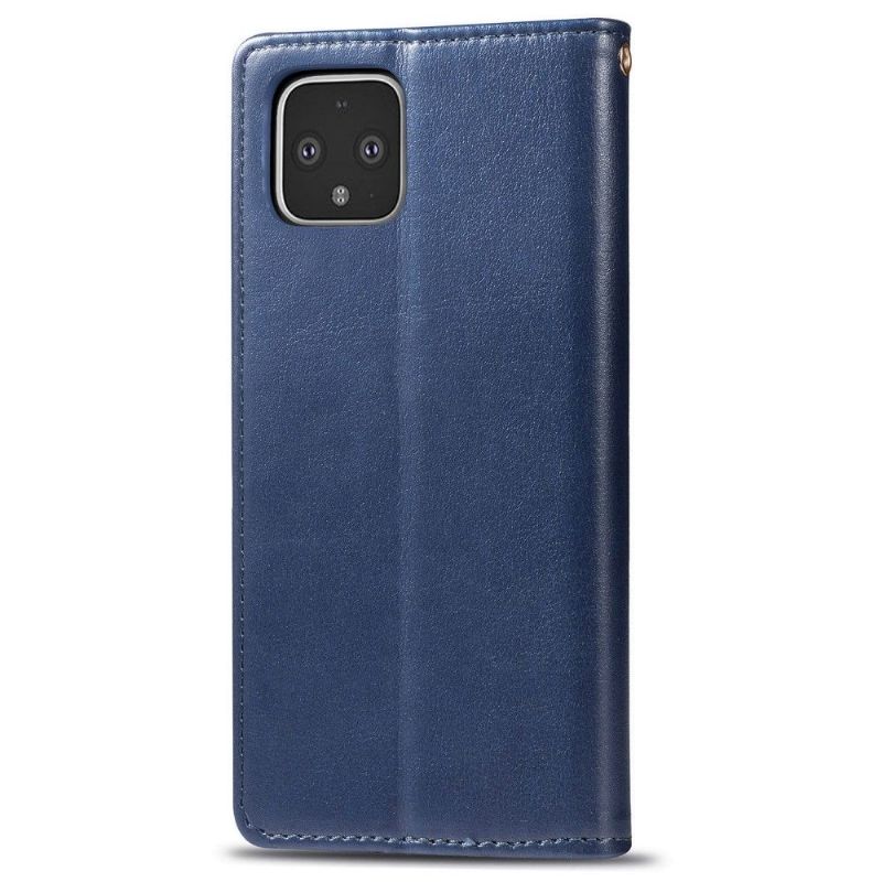 Flipové Pouzdro Na Google Pixel 4 Umělá Kůže S Podpůrnou Funkcí