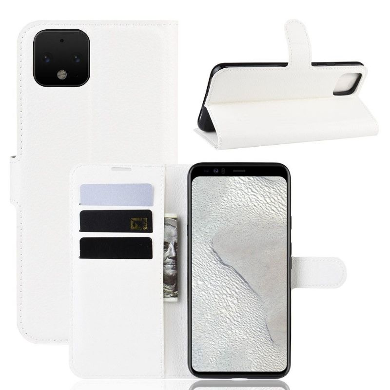 Kožené Pouzdro Na Google Pixel 4 Peněženkové Pouzdro Stylová Kožená Peněženka