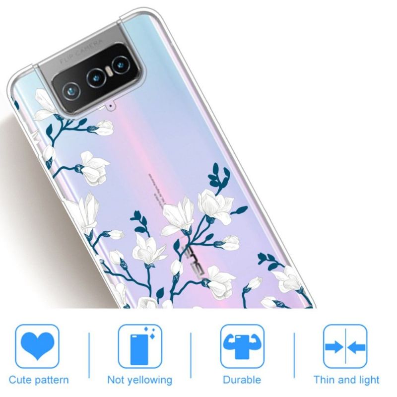 Kryt Na Asus Zenfone 7 / Zenfone 7 Pro Bílé Květy