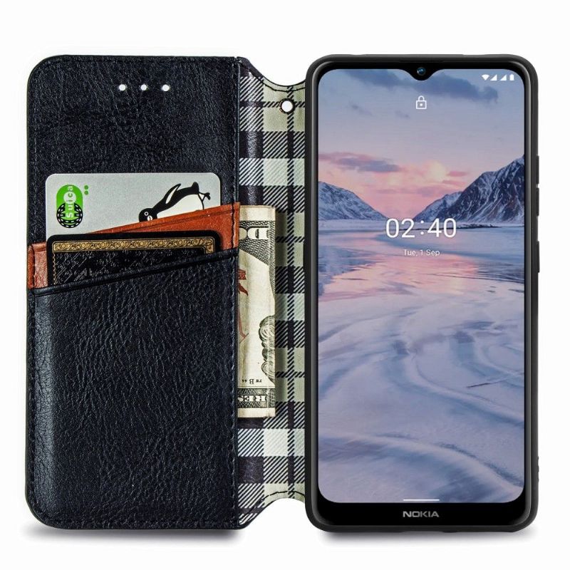 Flipové Pouzdro Na Nokia 2.4 Držák Karty Kub Design