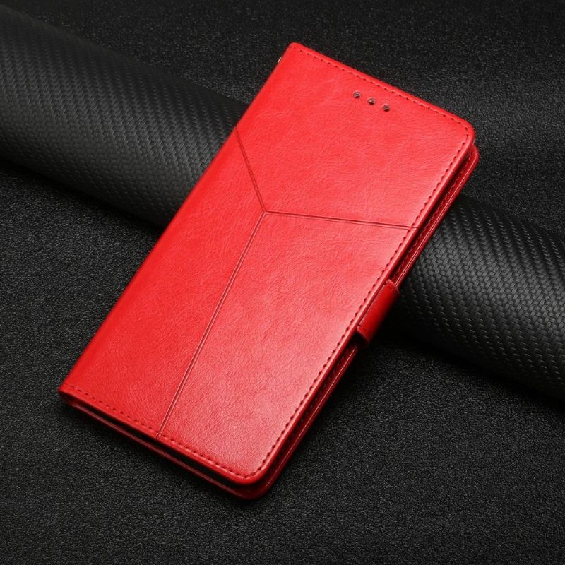 Flipové Pouzdro Na Nokia 2.4 Kožený Efekt Čar Y
