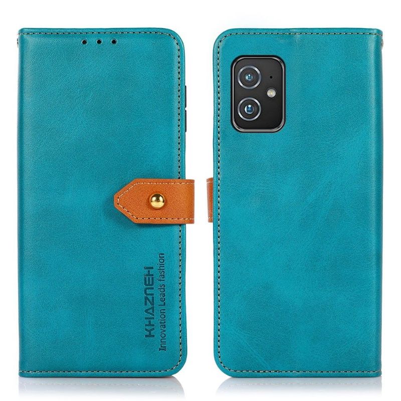Flipové Pouzdro Na Asus Zenfone 8 Khazneh Bicolor Umělá Kůže