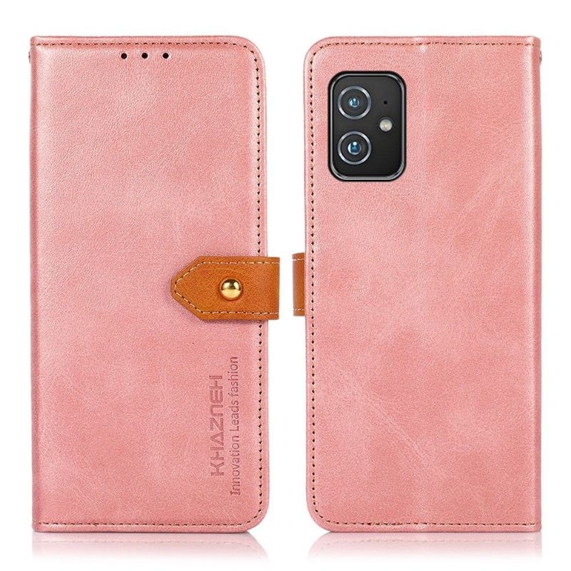 Flipové Pouzdro Na Asus Zenfone 8 Khazneh Bicolor Umělá Kůže